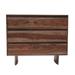 A&B Home Natural Three-Door Wood Cabinet