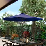 9 FT Round Umbrella - 1.5" Diameter Aluminum Pole - Crank and Tilt Function