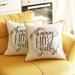 Fall Thanksgiving Decorative Throw Pillow Quote Square Set of 2