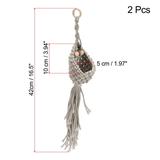 16.5" Macrame Hanging Planter Air Plant Holder Decorative Flower Pot