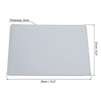 10.2x8.3" Mouse Mat, PU Leather/Cork Non-slip Base Computer Mouse Pad