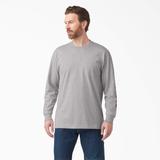 Dickies Men's Logo Graphic Long Sleeve Pocket T-Shirt - Heather Gray Size XL (WL22B)