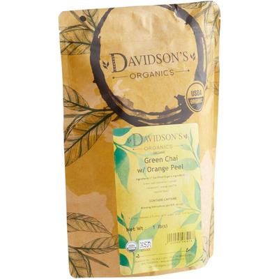 Davidson's Organic Green Chai with Orange Peel Loose Leaf Tea 1 lb.