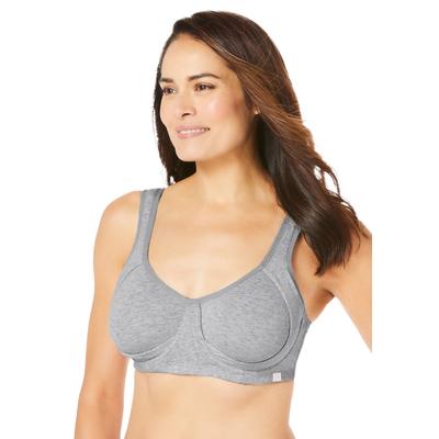 Plus Size Women's Out Wire Bra by Comfort Choice in Heather Grey (Size 48 DDD)