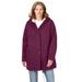 Plus Size Women's Sherpa-Lined Hooded Parka by Woman Within in Deep Claret (Size 22 W) Jacket