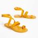 Anthropologie Shoes | Anthropologie Farylrobin Mustard Yellow Toe-Loop Sandals Size 8 Nwt | Color: Orange/Yellow | Size: 8