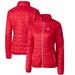 Women's Cutter & Buck Red Cincinnati Reds Rainier PrimaLoft Eco Full-Zip Puffer Jacket