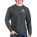 Men's Antigua Heathered Charcoal Truckee Meadows Community College Reward Crewneck Pullover Sweatshirt