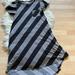 Lularoe Dresses | Lularoe Black Gray Striped Asymmetrical Pocket Dress Xs (2-4) | Color: Black/Gray | Size: Xs (2-4)