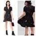 Free People Dresses | Free People Strawberry Print Dream Girl Dress Size 2 | Color: Black/Red | Size: 2