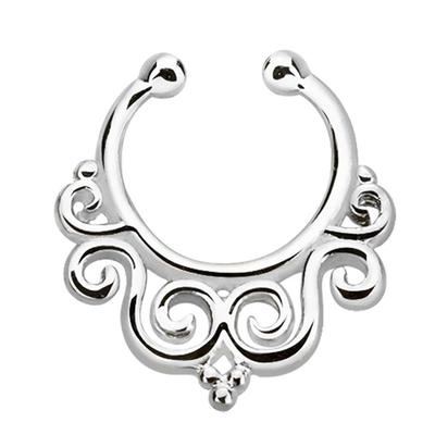 Nasenpiercing ADELIA´S "Piercing Nasenpiercing", Damen, silber, Silber 925 (Sterlingsilber), modisch, Piercings, Klemmring aus 925 Silber