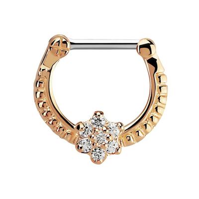 Nasenpiercing ADELIA´S "Piercing Nasenpiercing", Damen, rosa (rosegold), Silber 925 (Sterlingsilber), modisch, Piercings, mit 316l Stahlstab als Verschluss Clicker