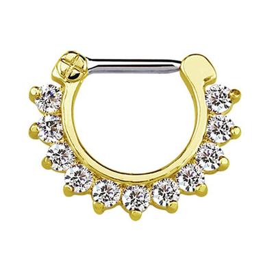 Nasenpiercing ADELIA´S "Piercing Nasenpiercing", Damen, gold, Silber 925 (Sterlingsilber), modisch, Piercings, mit 316l Stahlstab als Verschluss Clicker