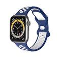 Kompatibel mit Apple Watch Band 38 mm 40 mm 41 mm Replacement Band Compatible with Apple Watch SE Series 7 6 5 4 3 2 1 (Blau und Weiß)