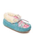 Minnetonka Charley - Girls 11 Toddler Blue Slipper Medium