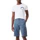 TOM TAILOR Herren Cargo Bermuda Shorts 1030023, 27221 - Grey Blue Geometric Design, 28