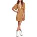 Free People Dresses | Free People Mockingbird Embroidered Mesh Dress | Color: Brown/Yellow | Size: 2