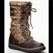 Coach Shoes | Coach Shaine Sherpa-Lined Winter Boots Size:6.5 | Color: Brown/Silver/Tan | Size: 6.5