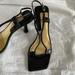 Nine West Shoes | Great Strappy Nine West Black Leather High Heel Shoes | Color: Black | Size: 6