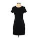 Old Navy Casual Dress - Sheath Crew Neck Short sleeves: Black Print Dresses - Women's Size Small