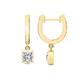 Diamond Stud Earring | 6 cttw IGI Certified Princess Shape Lab Grown Diamond Stud | 18K (750) in Yellow Gold | Zuri Bezel Lab Diamond Earrings | FG-VS1-VS2 Quality | Friendly Diamonds