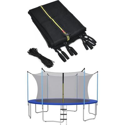 Costway - 427cm Trampolin Sicherheitsnetz für Gartentrampoline, Ersatznetz innenliegend mit Image
