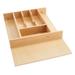 Rev-A-Shelf 7 Cutlery Compartment Tray Cabinet Insert Trim to Fit, Maple, 4WCT-1 - 5.35