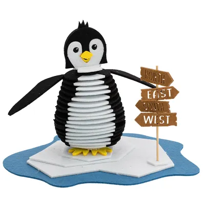 Filz-Bausatz Pinguin