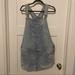 American Eagle Outfitters Jeans | American Eagle Outfitters Size Xl Distressed Light Washed Short Overalls! | Color: Blue | Size: Xl