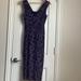 Burberry Dresses | Burberry V Neck Dress Womens Size 4 | Color: Black/Purple | Size: 4