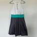 Jessica Simpson Dresses | Jessica Simpson Halter Neck Color Block Dress | Color: Gray/Green | Size: 10