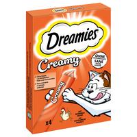 44x10g Dreamies Creamy Snacks Huhn Katzensnacks