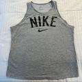 Nike Tops | Nike Dri- Fit Gray Tank “Nike” Front | Color: Gray | Size: M