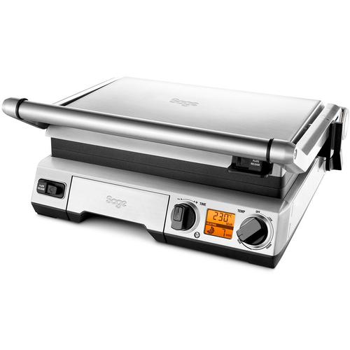 „Kontaktgrill SAGE „“SGR820″“ Kontaktgrill_Standgrill_Tischgrill_Teppanyakigrill silberfarben Kontaktgrills The Smart Grill“