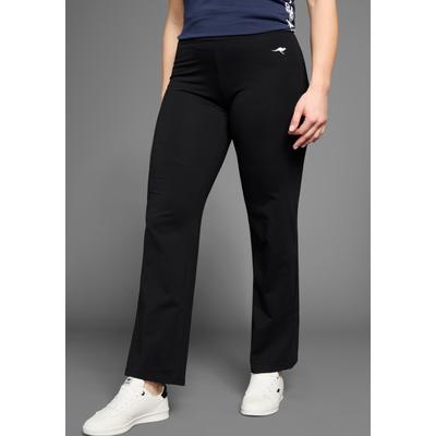 Jazzpants KANGAROOS, Damen, Gr. 44, N-Gr, schwarz, Jersey, Obermaterial: 95% Baumwolle, 5% Elasthan, unifarben, kontrastfarbene Details, sportlich, schmal lang, Hosen, Topseller Image