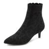 Ankleboots LASCANA "Sock Boot", Damen, Gr. 37, schwarz, Obermaterial: 100% Textilmaterial. Futter: 100% Textilmaterial. Decksohle: 100% Textilmaterial. Laufsohle: 100% Synthetik, unifarben, modisch, Schuhe Sockboots Stiefelette Schlupfboots, High...