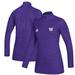 Women's adidas Purple Washington Huskies Game Mode Performance Quarter-Zip Pullover Top