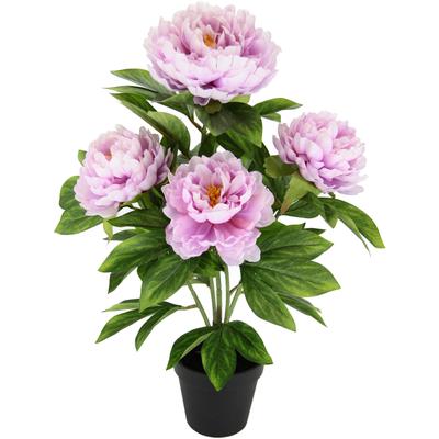Kunstblume I.GE.A. "Päonie", rosa, B:30cm H:54cm L:30cm, Obermaterial: 90% Polyester, 10% Kunststoff, Kunstpflanzen, Seidenblumen Image