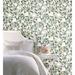 Room Mates Kensington 18'L x 20.5"W Texture Peel & Stick Wallpaper Roll Vinyl in Green/White | 20.5 W in | Wayfair RMK12164PLW