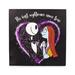 Silver Buffalo The Nightmare Before Christmas Jack & Sally Box Wall Sign Wood in Brown | 6 H x 6 W x 1.5 D in | Wayfair NB1480CC