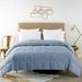 Eider & Ivory™ Elverson Cotton Blanket Cotton in Gray/Blue | 90 H x 90 W in | Wayfair 026F46BCD89C4ACAA94606D1B208B5DA
