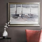 Breakwater Bay Caribbean Sails II - Picture Frame Painting on Canvas Canvas, Solid Wood in Blue | 18 H x 27 W x 2.5 D in | Wayfair