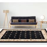 Black 88 x 31 x 0.53 in Area Rug - Charlton Home® Aela Oriental Power Loom Runner 2'7" x 7'4" Area Rug in | 88 H x 31 W x 0.53 D in | Wayfair