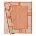 Orange 126 x 94 x 0.2 in Area Rug - Gracie Oaks Makennzie Geometric Power Loom Rectangle 7'10" x 10'6" Polypropylene Indoor/Outdoor Area Rug in Polypropylene | Wayfair