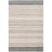 Gray 90 x 60 x 0.01 in Area Rug - Gracie Oaks Mahin Striped Flatweave Recycled P.E.T. Indoor/Outdoor Area Rug in Beige/Recycled P.E.T. | Wayfair