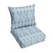 Dakota Fields Indoor/Outdoor Seat/Back Cushion Acrylic in Orange/Gray/Blue | 5 H x 23 W x 25 D in | Wayfair B936D13051A24FF99A9F3DB51BFD2434