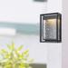 17 Stories Black Hardwired Integrated LED Outdoor Flush Mount Metal/Steel in Black/Gray | 13 H in | Wayfair 21DF149C57B94D2C98B1F75947C25783