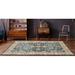 Green 94 x 94 x 0.37 in Area Rug - Charlton Home® Afolarin Oriental Machine Woven Round 7'10" Synthetic Area Rug | 94 H x 94 W x 0.37 D in | Wayfair