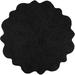 Winston Porter Tufted Petals Bath Rug Cotton Blend in Black | 32 H x 32 W in | Wayfair D56D68B62E944A598647AEDB7862C676