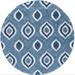 Blue/Ivory Rectangle 8' x 10' Area Rug - George Oliver Square Geometric Power Loomed Area Rug in 120.0 x 96.0 x 1.2 in blue/navy/white | Wayfair